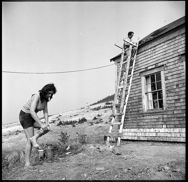 [231 Interior and Exterior Views of Robert Frank's House and Portraits of Robert Frank and June Leaf, Nova Scotia; also Interior Studies of the Heliker House, Cranberry Island, Maine], Walker Evans (American, St. Louis, Missouri 1903–1975 New Haven, Connecticut), Film negative