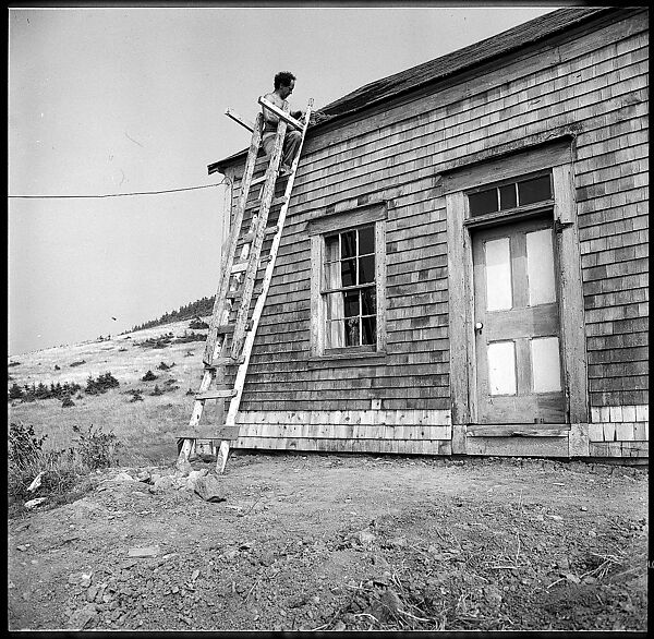 [231 Interior and Exterior Views of Robert Frank's House and Portraits of Robert Frank and June Leaf, Nova Scotia; also Interior Studies of the Heliker House, Cranberry Island, Maine], Walker Evans (American, St. Louis, Missouri 1903–1975 New Haven, Connecticut), Film negative