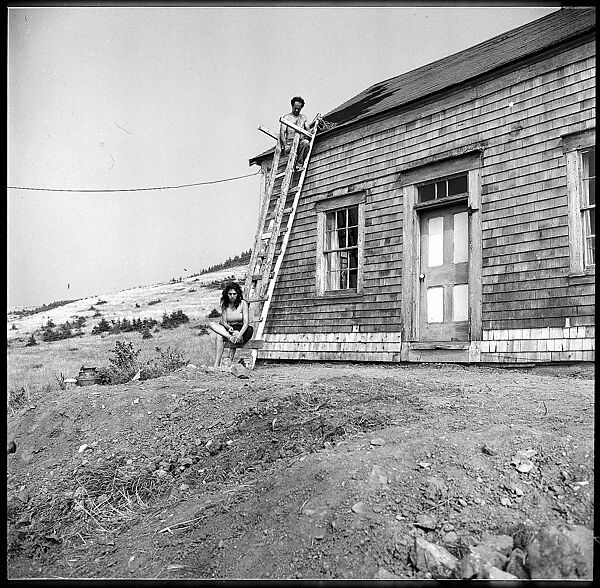 [231 Interior and Exterior Views of Robert Frank's House and Portraits of Robert Frank and June Leaf, Nova Scotia; also Interior Studies of the Heliker House, Cranberry Island, Maine], Walker Evans (American, St. Louis, Missouri 1903–1975 New Haven, Connecticut), Film negative