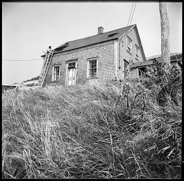 [231 Interior and Exterior Views of Robert Frank's House and Portraits of Robert Frank and June Leaf, Nova Scotia; also Interior Studies of the Heliker House, Cranberry Island, Maine], Walker Evans (American, St. Louis, Missouri 1903–1975 New Haven, Connecticut), Film negative