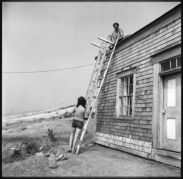 [231 Interior and Exterior Views of Robert Frank's House and Portraits of Robert Frank and June Leaf, Nova Scotia; also Interior Studies of the Heliker House, Cranberry Island, Maine], Walker Evans (American, St. Louis, Missouri 1903–1975 New Haven, Connecticut), Film negative