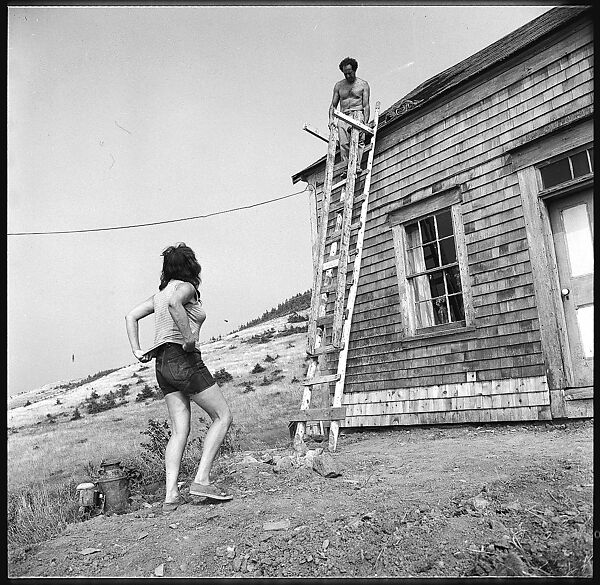 [231 Interior and Exterior Views of Robert Frank's House and Portraits of Robert Frank and June Leaf, Nova Scotia; also Interior Studies of the Heliker House, Cranberry Island, Maine], Walker Evans (American, St. Louis, Missouri 1903–1975 New Haven, Connecticut), Film negative