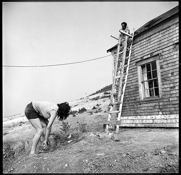 [231 Interior and Exterior Views of Robert Frank's House and Portraits of Robert Frank and June Leaf, Nova Scotia; also Interior Studies of the Heliker House, Cranberry Island, Maine], Walker Evans (American, St. Louis, Missouri 1903–1975 New Haven, Connecticut), Film negative
