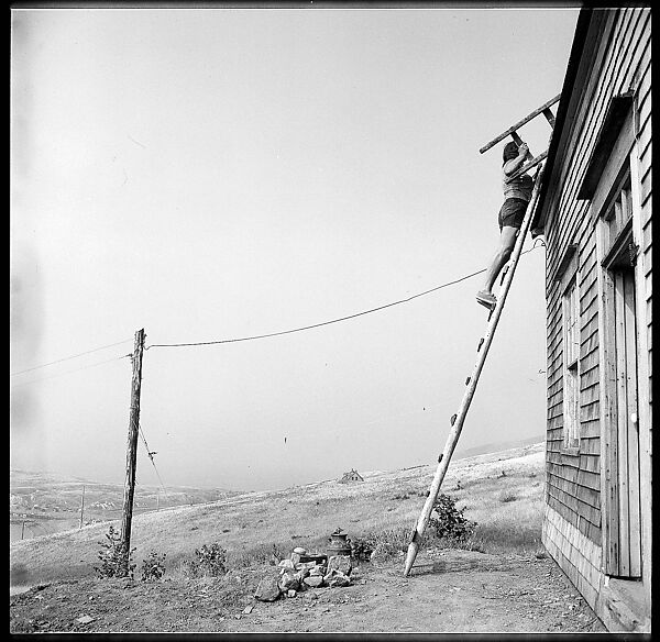 [231 Interior and Exterior Views of Robert Frank's House and Portraits of Robert Frank and June Leaf, Nova Scotia; also Interior Studies of the Heliker House, Cranberry Island, Maine], Walker Evans (American, St. Louis, Missouri 1903–1975 New Haven, Connecticut), Film negative
