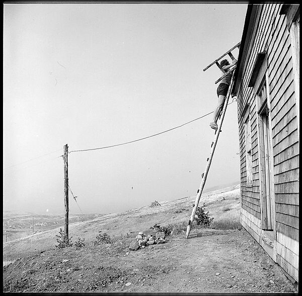 [231 Interior and Exterior Views of Robert Frank's House and Portraits of Robert Frank and June Leaf, Nova Scotia; also Interior Studies of the Heliker House, Cranberry Island, Maine], Walker Evans (American, St. Louis, Missouri 1903–1975 New Haven, Connecticut), Film negative