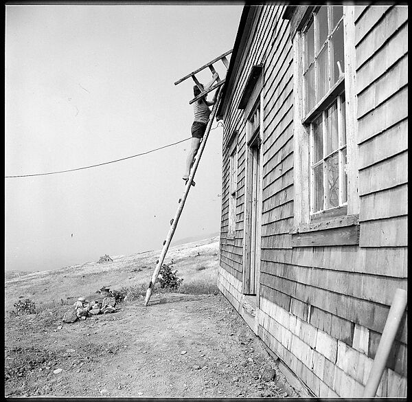 [231 Interior and Exterior Views of Robert Frank's House and Portraits of Robert Frank and June Leaf, Nova Scotia; also Interior Studies of the Heliker House, Cranberry Island, Maine], Walker Evans (American, St. Louis, Missouri 1903–1975 New Haven, Connecticut), Film negative