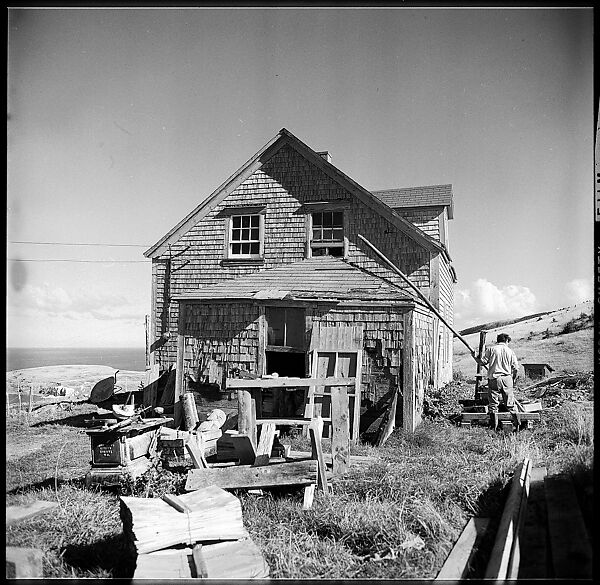 [231 Interior and Exterior Views of Robert Frank's House and Portraits of Robert Frank and June Leaf, Nova Scotia; also Interior Studies of the Heliker House, Cranberry Island, Maine], Walker Evans (American, St. Louis, Missouri 1903–1975 New Haven, Connecticut), Film negative