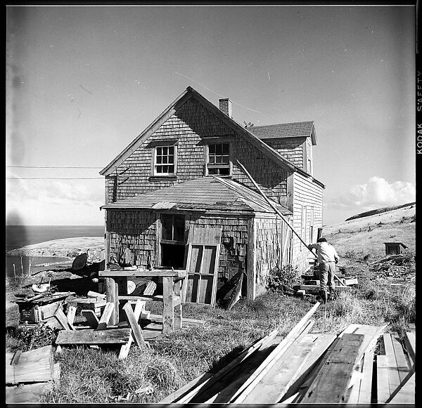[231 Interior and Exterior Views of Robert Frank's House and Portraits of Robert Frank and June Leaf, Nova Scotia; also Interior Studies of the Heliker House, Cranberry Island, Maine], Walker Evans (American, St. Louis, Missouri 1903–1975 New Haven, Connecticut), Film negative