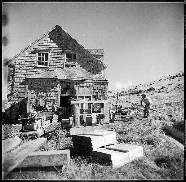 [231 Interior and Exterior Views of Robert Frank's House and Portraits of Robert Frank and June Leaf, Nova Scotia; also Interior Studies of the Heliker House, Cranberry Island, Maine], Walker Evans (American, St. Louis, Missouri 1903–1975 New Haven, Connecticut), Film negative