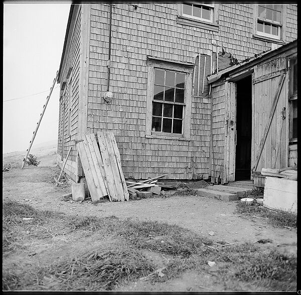 [231 Interior and Exterior Views of Robert Frank's House and Portraits of Robert Frank and June Leaf, Nova Scotia; also Interior Studies of the Heliker House, Cranberry Island, Maine], Walker Evans (American, St. Louis, Missouri 1903–1975 New Haven, Connecticut), Film negative