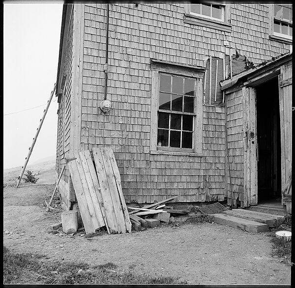 [231 Interior and Exterior Views of Robert Frank's House and Portraits of Robert Frank and June Leaf, Nova Scotia; also Interior Studies of the Heliker House, Cranberry Island, Maine], Walker Evans (American, St. Louis, Missouri 1903–1975 New Haven, Connecticut), Film negative