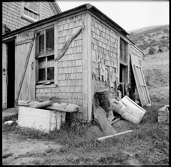 [231 Interior and Exterior Views of Robert Frank's House and Portraits of Robert Frank and June Leaf, Nova Scotia; also Interior Studies of the Heliker House, Cranberry Island, Maine], Walker Evans (American, St. Louis, Missouri 1903–1975 New Haven, Connecticut), Film negative