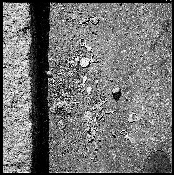 [27 Miscellaneous Views in Connecticut, Including Yale Students Photographing, Street Furniture, Trash, Storefronts, and Portraits of Young Boy], Walker Evans (American, St. Louis, Missouri 1903–1975 New Haven, Connecticut), Film negative