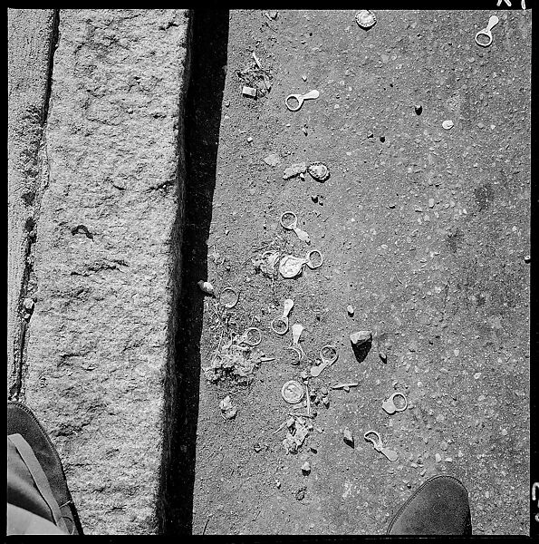 [27 Miscellaneous Views in Connecticut, Including Yale Students Photographing, Street Furniture, Trash, Storefronts, and Portraits of Young Boy], Walker Evans (American, St. Louis, Missouri 1903–1975 New Haven, Connecticut), Film negative