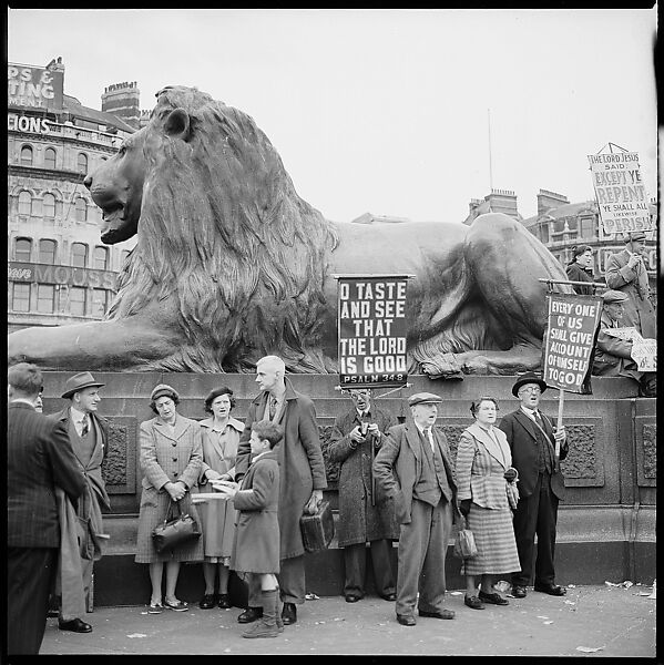 [12 Views of Demonstration in Trafalgar Square, London], Walker Evans (American, St. Louis, Missouri 1903–1975 New Haven, Connecticut), Film negative 