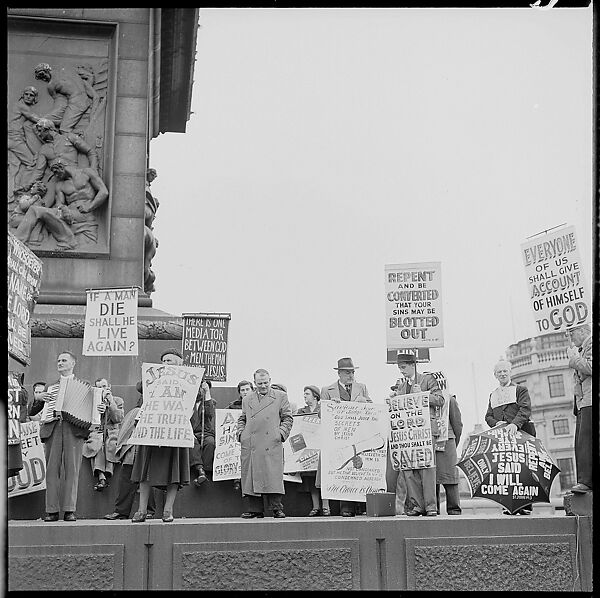 [12 Views of Demonstration in Trafalgar Square, London], Walker Evans (American, St. Louis, Missouri 1903–1975 New Haven, Connecticut), Film negative