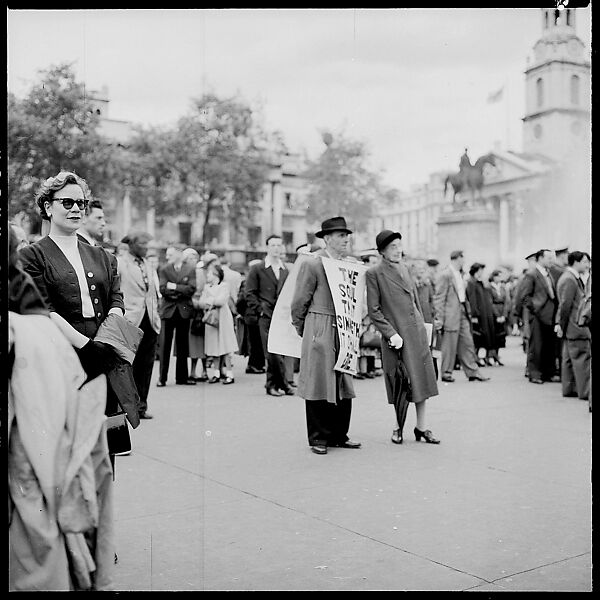 [12 Views of Demonstration in Trafalgar Square, London], Walker Evans (American, St. Louis, Missouri 1903–1975 New Haven, Connecticut), Film negative