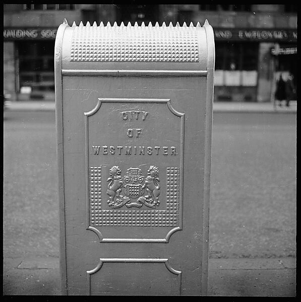 [3 Views of Street Furniture: Mailbox and 'No Litter' Sign, London], Walker Evans (American, St. Louis, Missouri 1903–1975 New Haven, Connecticut), Film negative