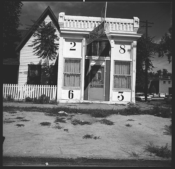 [75 Views of Storefronts, Architecture, Railroad Details in Colorado, and Views of Photography Installation and Campus of University of California, Santa Cruz], Walker Evans (American, St. Louis, Missouri 1903–1975 New Haven, Connecticut), Film negative