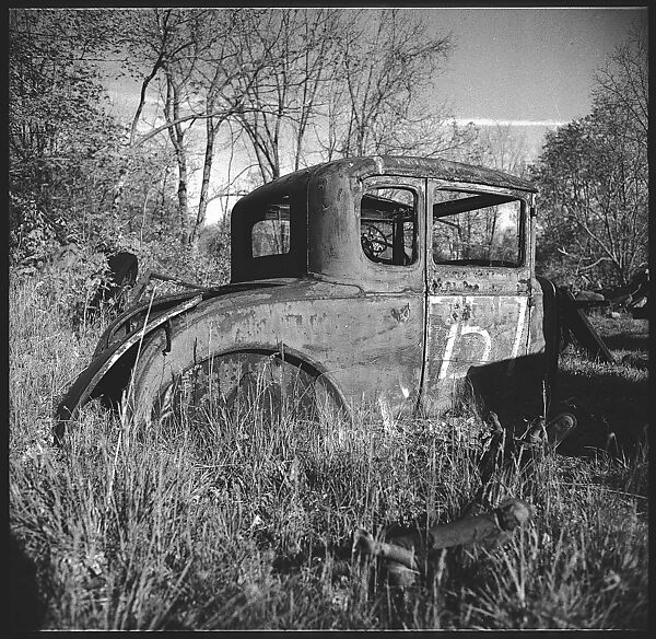 [9 Views of Abandoned Cars in "Auto Graveyard," Old Lyme, Connecticut], Walker Evans (American, St. Louis, Missouri 1903–1975 New Haven, Connecticut), Film negative