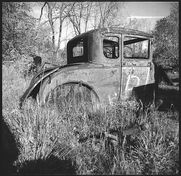[9 Views of Abandoned Cars in "Auto Graveyard," Old Lyme, Connecticut], Walker Evans (American, St. Louis, Missouri 1903–1975 New Haven, Connecticut), Film negative