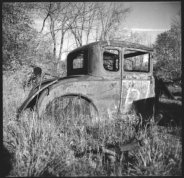 [9 Views of Abandoned Cars in "Auto Graveyard," Old Lyme, Connecticut], Walker Evans (American, St. Louis, Missouri 1903–1975 New Haven, Connecticut), Film negative