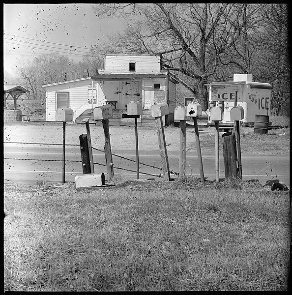 [12 Views of Mailboxes and Baseball Stadium Crowd], Walker Evans (American, St. Louis, Missouri 1903–1975 New Haven, Connecticut), Film negative 