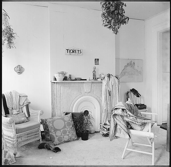 [84 Interior Views of Melinda Blauvelt's Apartment, New Haven, Portraits of Melinda Blauvelt, Exterior Views of Houses, Liquor Store Sign], Walker Evans (American, St. Louis, Missouri 1903–1975 New Haven, Connecticut), Film negative