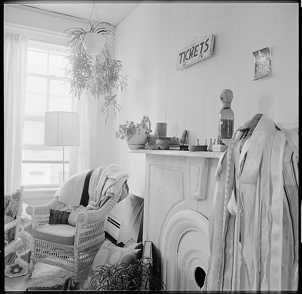 [84 Interior Views of Melinda Blauvelt's Apartment, New Haven, Portraits of Melinda Blauvelt, Exterior Views of Houses, Liquor Store Sign], Walker Evans (American, St. Louis, Missouri 1903–1975 New Haven, Connecticut), Film negative