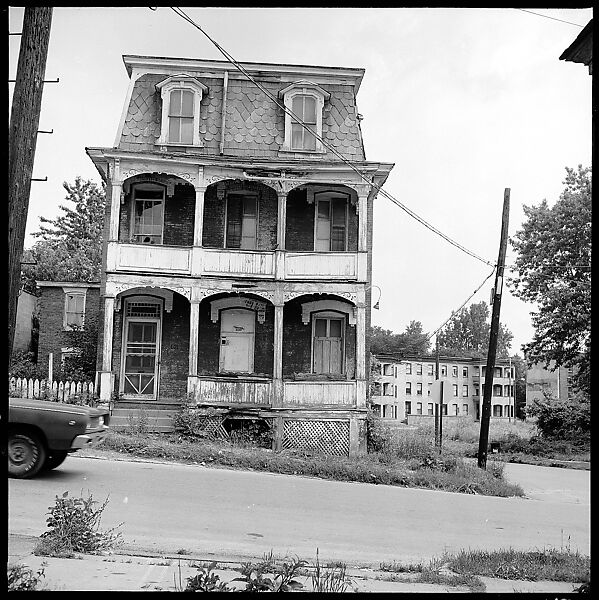 [84 Interior Views of Melinda Blauvelt's Apartment, New Haven, Portraits of Melinda Blauvelt, Exterior Views of Houses, Liquor Store Sign], Walker Evans (American, St. Louis, Missouri 1903–1975 New Haven, Connecticut), Film negative