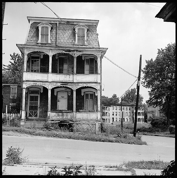[84 Interior Views of Melinda Blauvelt's Apartment, New Haven, Portraits of Melinda Blauvelt, Exterior Views of Houses, Liquor Store Sign], Walker Evans (American, St. Louis, Missouri 1903–1975 New Haven, Connecticut), Film negative