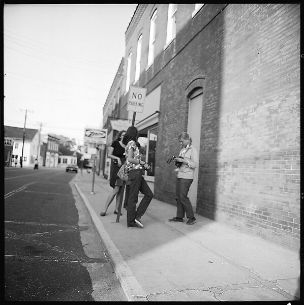 [4 Views of Door and Yale Photography Students on Street, New Haven, Connecticut], Walker Evans (American, St. Louis, Missouri 1903–1975 New Haven, Connecticut), Film negative
