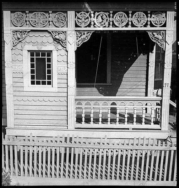 [2 Details of Porch Trim], Walker Evans (American, St. Louis, Missouri 1903–1975 New Haven, Connecticut), Film negative 