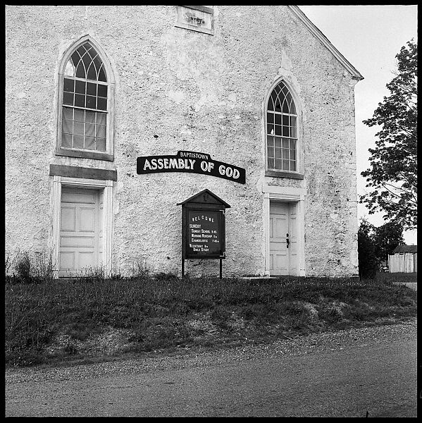 [12 Exterior Views of "Baptistown" Church], Walker Evans (American, St. Louis, Missouri 1903–1975 New Haven, Connecticut), Film negative