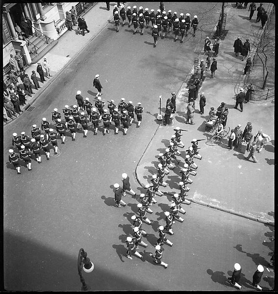[8 Views of Parade in Greenwich Village, New York City], Walker Evans (American, St. Louis, Missouri 1903–1975 New Haven, Connecticut), Film negative