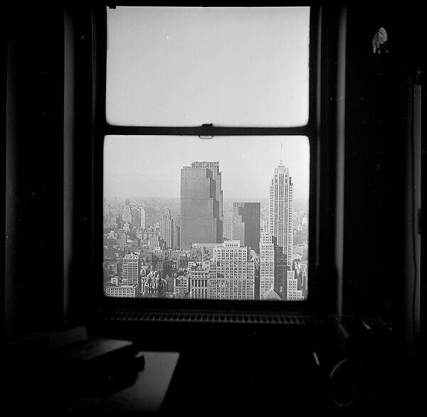 [3 Views of Window with View of New York City Skyline], Walker Evans (American, St. Louis, Missouri 1903–1975 New Haven, Connecticut), Film negative