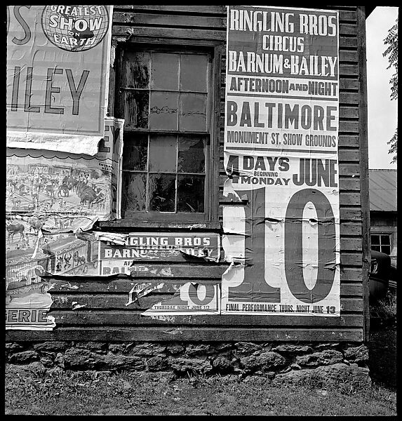[4 Views of Circus Signs, Maryland], Walker Evans (American, St. Louis, Missouri 1903–1975 New Haven, Connecticut), Film negative