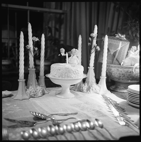 [3 Views of Wedding Cake on Table], Walker Evans (American, St. Louis, Missouri 1903–1975 New Haven, Connecticut), Film negative