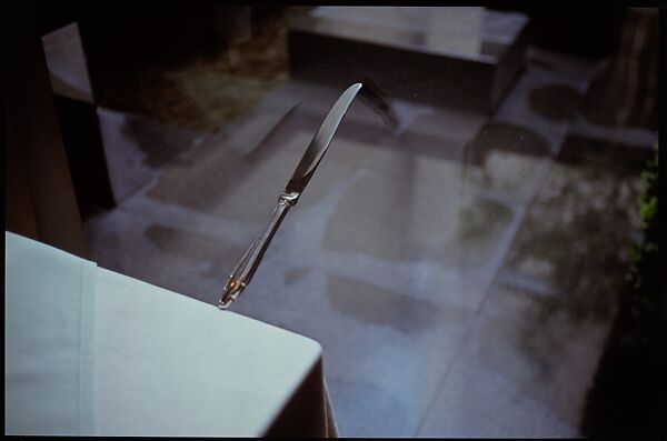 Knife on Table, Gabriel Orozco (Mexican, born Jalapa Enriquez, 1962), Silver dye bleach print 
