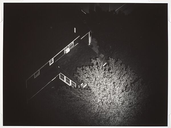 [16 Aerial Views of Houses from the "Night Sun" Series], David Deutsch (American, born 1943), Gelatin silver prints 