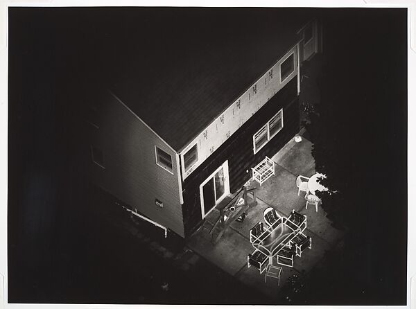[16 Aerial Views of Houses from the "Night Sun" Series], David Deutsch (American, born 1943), Gelatin silver prints