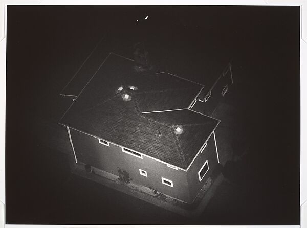 [16 Aerial Views of Houses from the "Night Sun" Series], David Deutsch (American, born 1943), Gelatin silver prints