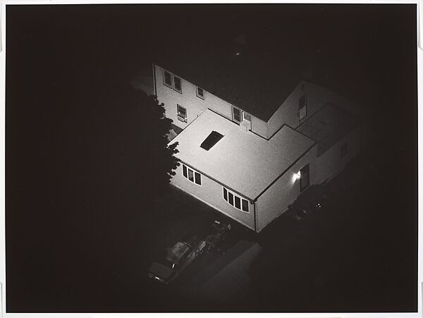 [16 Aerial Views of Houses from the "Night Sun" Series], David Deutsch (American, born 1943), Gelatin silver prints