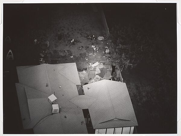 [16 Aerial Views of Houses from the "Night Sun" Series], David Deutsch (American, born 1943), Gelatin silver prints