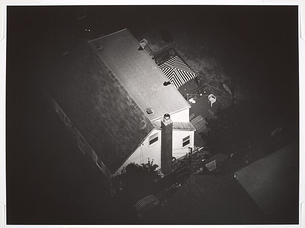 [16 Aerial Views of Houses from the "Night Sun" Series], David Deutsch (American, born 1943), Gelatin silver prints