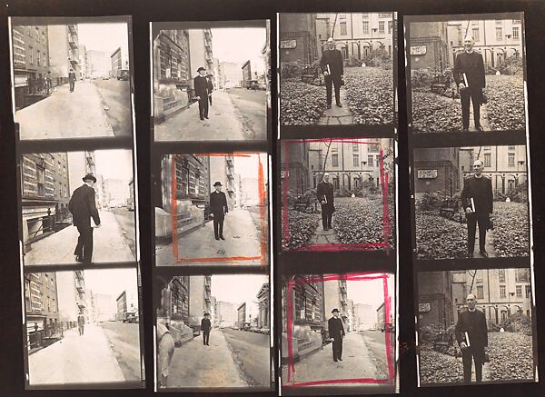 [2 Original Annotated Contact Sheets of Father James Harold Flye for Vogue Magazine], Walker Evans (American, St. Louis, Missouri 1903–1975 New Haven, Connecticut), Gelatin silver prints 