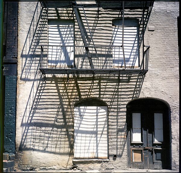 [227 Views of Buildings and Brooklyn Bridge for Fortune Article "On the Waterfront"], Walker Evans (American, St. Louis, Missouri 1903–1975 New Haven, Connecticut), Color film transparency