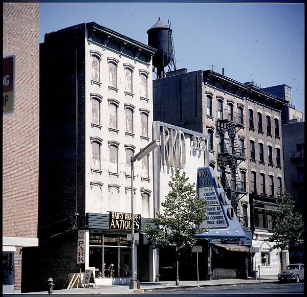 [227 Views of Buildings and Brooklyn Bridge for Fortune Article "On the Waterfront"], Walker Evans (American, St. Louis, Missouri 1903–1975 New Haven, Connecticut), Color film transparency