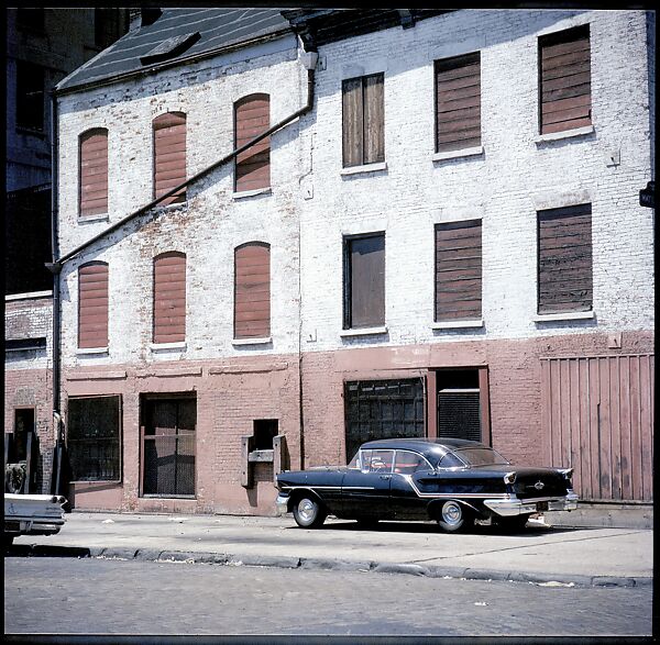 [227 Views of Buildings and Brooklyn Bridge for Fortune Article "On the Waterfront"], Walker Evans (American, St. Louis, Missouri 1903–1975 New Haven, Connecticut), Color film transparency