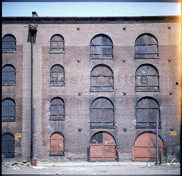 [227 Views of Buildings and Brooklyn Bridge for Fortune Article "On the Waterfront"], Walker Evans (American, St. Louis, Missouri 1903–1975 New Haven, Connecticut), Color film transparency